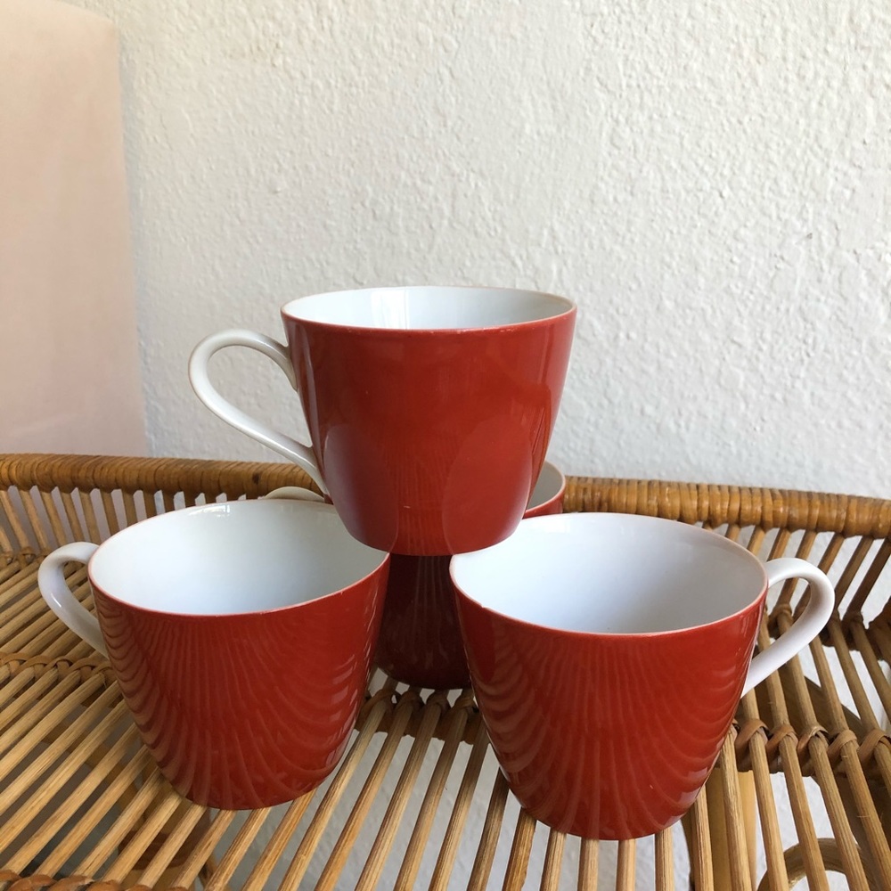 Vintage Rose China Tea Cups